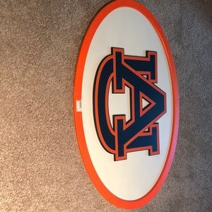 Auburn University collegiate wooden wall sign.